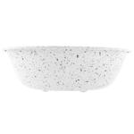 Миска металева ArjanImpex Premium Ribbed Speckle 350 мл - білий