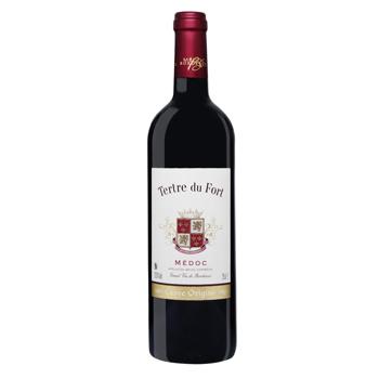 Вино Tertre du Fort Medoc красное сухое 13,5% 0,75л - купить, цены на NOVUS - фото 1