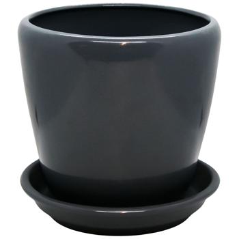 Grace Glossy Graphite Ceramic Pot 2.5l №2