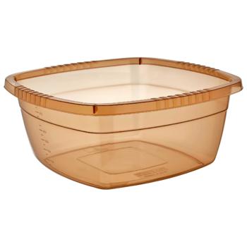 Bursev Rectangular Transparent Plastic Bowl 5l - buy, prices for Tavria V - photo 2