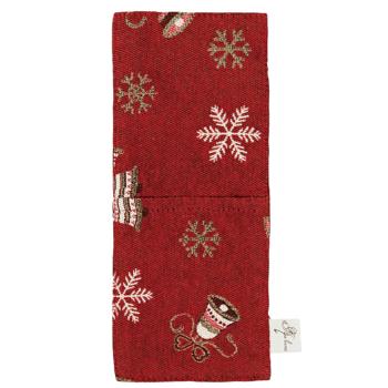 Provence Bells on Red Cutlery Case