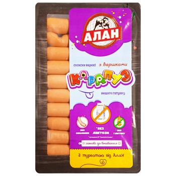 Alan Karapuz Sausages with Cream High Grade 240g - buy, prices for MegaMarket - photo 1