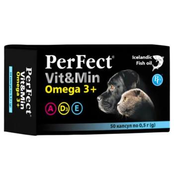 PerFect Vit&Min Omega3+ добавка для собак та котів №50 по 0,5 г