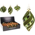 Actuel Glass Green Christmas Decoration 8-12.5cm in Assortment