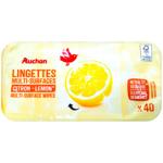 Auchan Lemon Cleaning Napkins for All Surfaces 40pcs