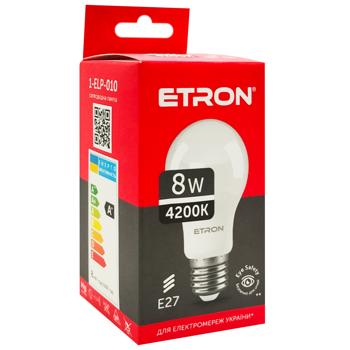Etron LED Bulb A55 8W E27 4200K - buy, prices for Supermarket "Kharkiv" - photo 4