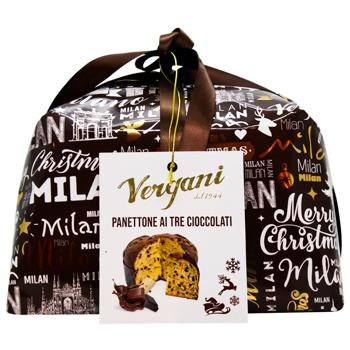 Панеттоне Vergani Три шоколада 750г - купить, цены на - фото 2