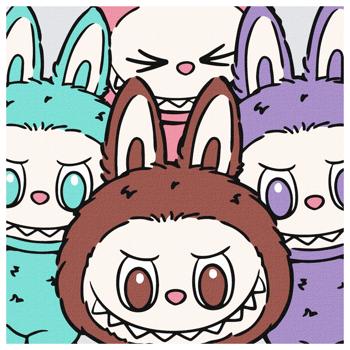 КАРТ.ЗА НОМ.КОМАНДА ЛАБУБУ 25Х25СМ - купить, цены на Auchan - фото 1