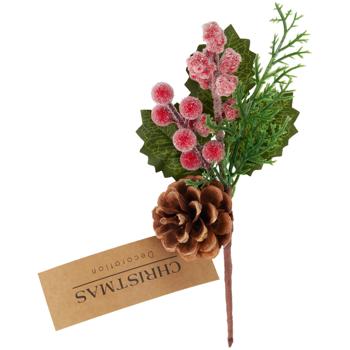 Гілка декоративна Koopman з ягодами в асортименті 22см - купити, ціни на - фото 6