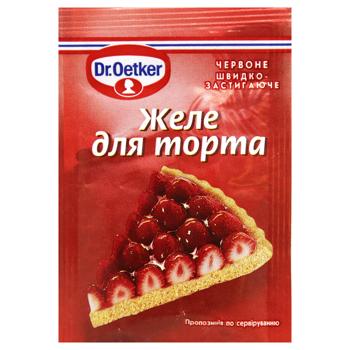 Dr.Oetker Red Jelly for Cake 8g - buy, prices for MegaMarket - photo 1