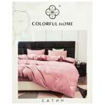 Комплект постільної білизни Colorful Home Сімейний сатин вишивка 160*210/220*240/50*70 2шт