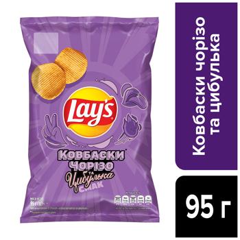 Чипси Lay's зі смаком Ковбаски чорізо та цибулька 95г - купити, ціни на Grono - фото 2