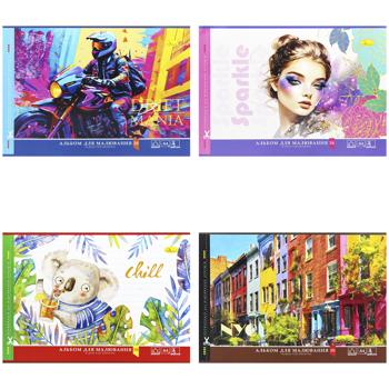 Apelsin Drawing Album with Staple and Perforation 30 Sheets in assortment