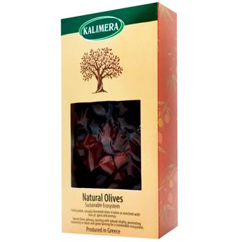 Kalimera Kalamata Sun-Dried with Pits Olives 200g - buy, prices for Epicentr FOOD - photo 1
