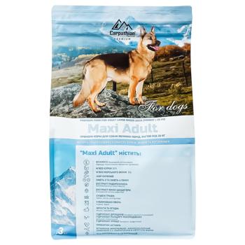 Carpathian Pet Food Maxi Adult Chicken and Seabass Dry Food for Adult Dogs of Large Breeds 3kg - buy, prices for - photo 3