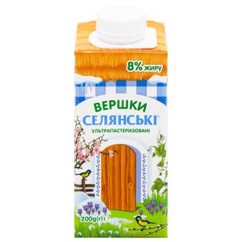 Selianski Ultrapasteurized Cream 8% 200g - buy, prices for MegaMarket - photo 3
