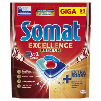 Somat Excellence 5 in 1 Dishwasher Tablets 54pcs - buy, prices for METRO - photo 1