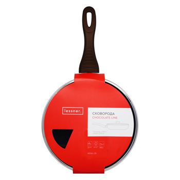 Lessner Chocolate Line Frying Pan With Cover 28cm - buy, prices for Auchan - photo 2