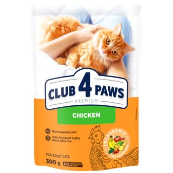 Club 4 Paws Premium Dry Food with Chicken for Cats 300g