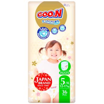 Підгузки-трусики Goo.N Premium Soft 12-17кг XL 36шт - купити, ціни на NOVUS - фото 8