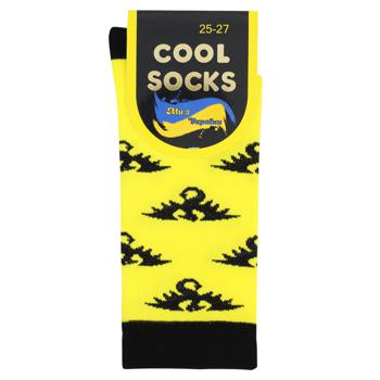 Шкарпетки Cool Socks чоловічі високі р.25-27 жовтий