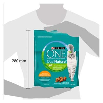 Purina One DualNature Dry Food with Chicken and Spirulina for Cats 750g - buy, prices for MasterZoo - photo 2