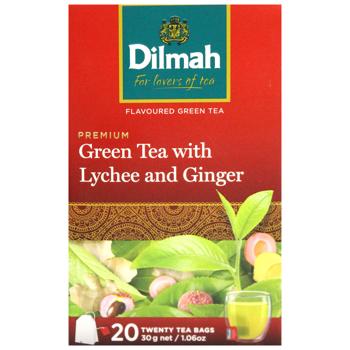 Dilmah Ginger and Lychee Green Tea 20pcs 1.5g - buy, prices for MegaMarket - photo 2