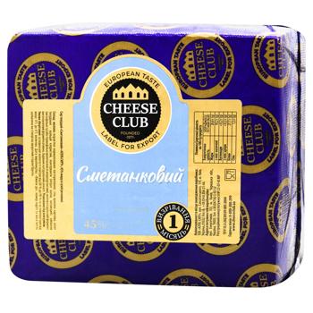 Cheese Club Smetankovyi Hard Cheese 45% wheel