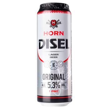 Пиво Horn Disel Original світле 5,3% 0,568л - купити, ціни на Ідеал - фото 1