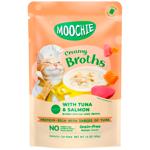 Корм вологий Moochie Сreamy Broths з тунцем та лососем для котів 40г