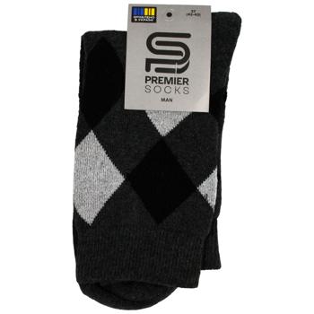 Носки Premier Socks Эконом мужские высокие махровые Ромбы р.25, 27, 29 в ассортименте - купить, цены на - фото 2