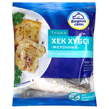 Хек тушка Водный мир Хубси Молочный мороженый 1кг - купить, цены на За Раз - фото 1