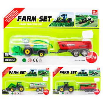 SunQ Toys Agricultural Machinery Toy Set with Trailer SQ82012-2BK - buy, prices for - photo 1