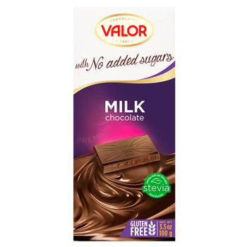 Valor Milk Chocolate without Sugar 100g - buy, prices for WINETIME - photo 1