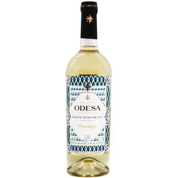 Odessa Prestige Semi-Sweet White Wine 9.5-14% 0.75l - buy, prices for ULTRAMARKET - photo 1