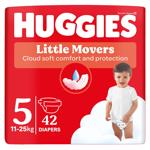 Huggies Little Movers Diapers 5 11-25kg 42pcs