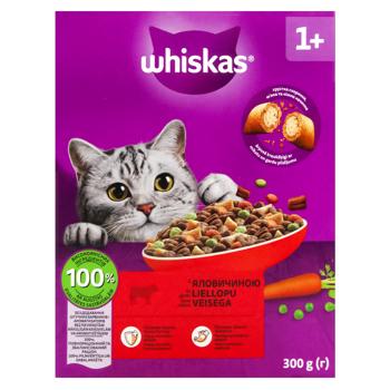Корм сухий Whiskas з яловичиною для котів 300г - купити, ціни на Чудо Маркет - фото 2