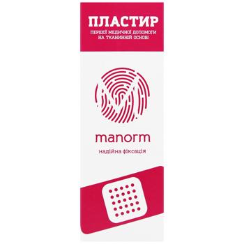Пластырь Manorm на тканевой основе 1,9х7,2см 10шт