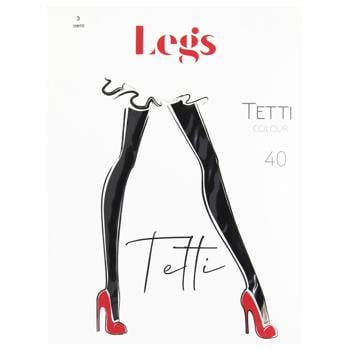 Legs Tetti Color Nero Women's Tights 3s 40den