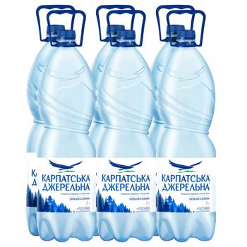 Вода минеральная Карпатська Джерельна сильногазированная 2л - купить, цены на Эпицентр FOOD - фото 3