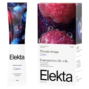 Напій розчинний Elekta Calm з електролітами з вітамінами 5г - купити, ціни на Grono - фото 1