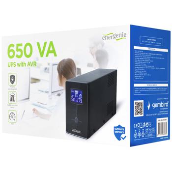 Energenie Black Uninterruptible Power Supply 650 VA LCD USB EG-UPS-031 - buy, prices for Auchan - photo 2