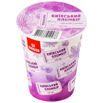 Kyivskyi Plombir Ice Cream with Blueberry Jam 140g - buy, prices for Za Raz - photo 2