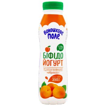Voloshkove Pole Apricot Flavored Bifidoyogurt 1.5% 350g - buy, prices for COSMOS - photo 1