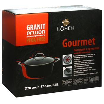 Kohen Gourmet Pan with Lid 6.8l - buy, prices for - photo 6