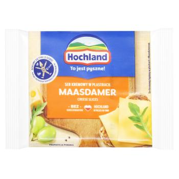 Hochland Maasdamer Processed Cheese in Slices 40% 130g - buy, prices for MegaMarket - photo 1