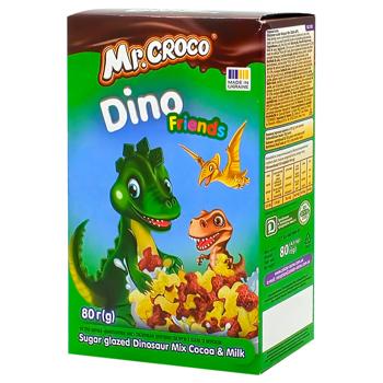 Zolote Zerno Dino Chocolate-Milky Cereal Breakfast 80g - buy, prices for Chudo Market - photo 1