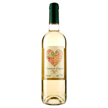 Вино Corazon de Longares Macadeo Dry біле сухе 13% 0,75л - купити, ціни на AlcoHub - фото 1