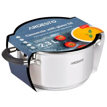 Каструля Ardesto Gemini Salerno AR1925CS 2.3л з кришкою - купити, ціни на Cупермаркет "Харків" - фото 3