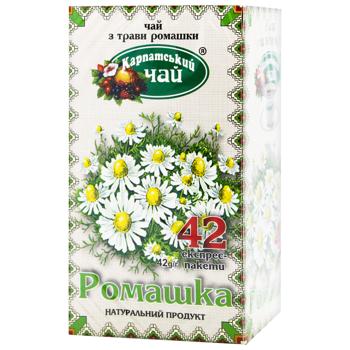 Karpatskyi Chay Chamomile Herbal Tea 1g*42pcs - buy, prices for - photo 1